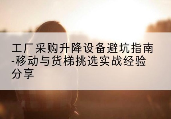 茌平移动式升降机怎么选-工厂采购升降设备避坑指南-移动与货梯挑选实战经验分享